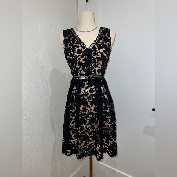 alya black dress Louche Alya Velvet Diamante Buckle Mini Dress main image 0